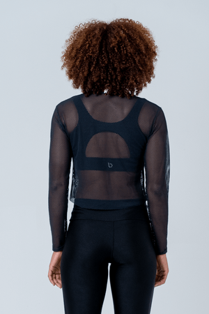 CROPPED ROMANCE PRETO