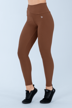 CALCA LEGGING PILLE MARROM CHARUTO/CANELADO
