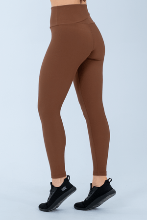 CALCA LEGGING PILLE MARROM CHARUTO/CANELADO