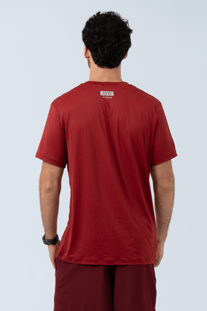 CAMISETA MASCULINA VERMELHO CALDEIRAO