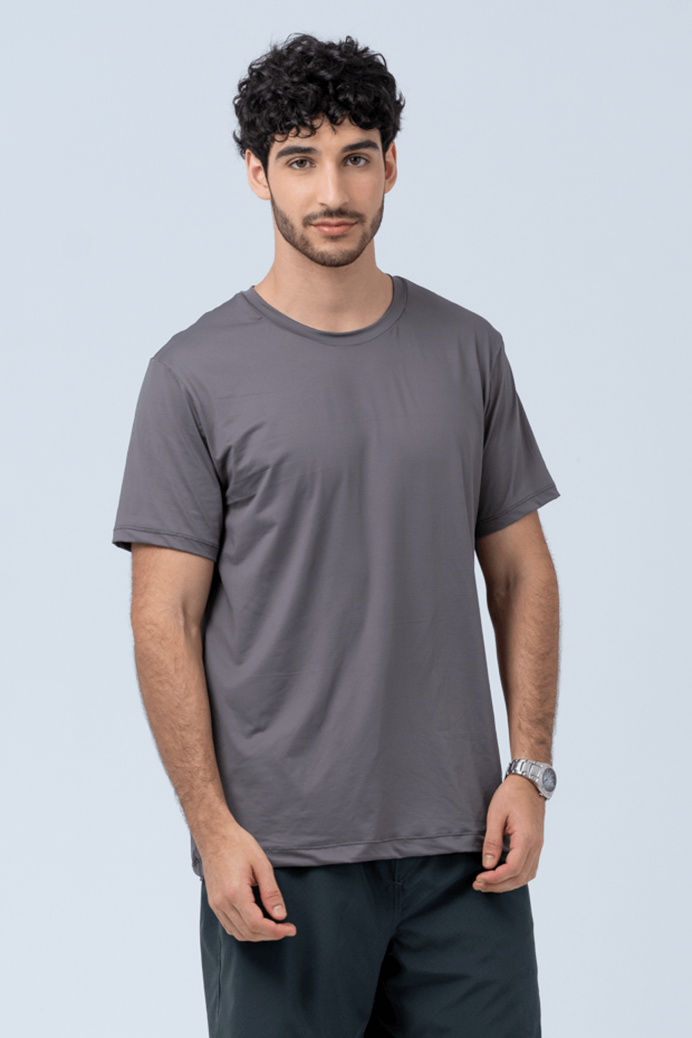 CAMISETA MASCULINA CINZA CHUMBO
