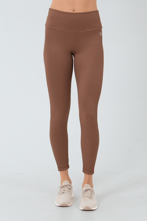 CALCA LEGGING AURA MARROM CHARUTO/CANELADO