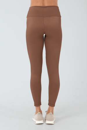 CALCA LEGGING AURA MARROM CHARUTO/CANELADO