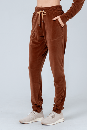 CALÇA PLUSH BAMBU MARROM BROWNIE