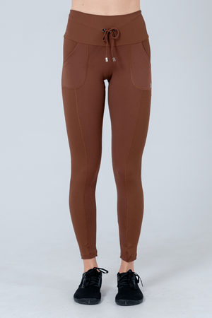 CALÇA LEGGING NAGOYA MARROM CHARUTO/CANELADO