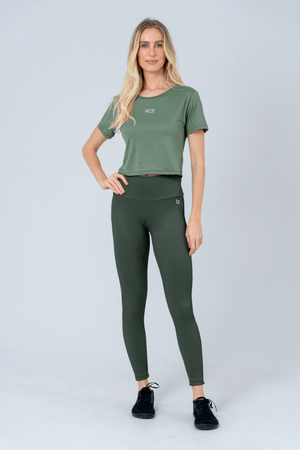 BLUSA CROPPED TONNER VERDE MATTE