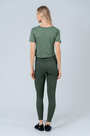 BLUSA CROPPED TONNER VERDE MATTE