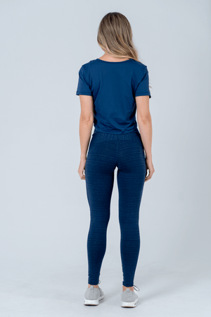BLUSA CROPPED TONNER AZUL MARINHO