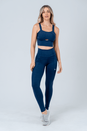TOP FITNESS TONNER AZUL MARINHO GRAFFIATO