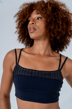 TOP CROPPED DUO PRETO