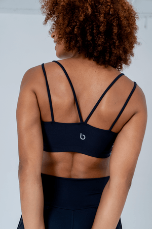 TOP CROPPED DUO PRETO