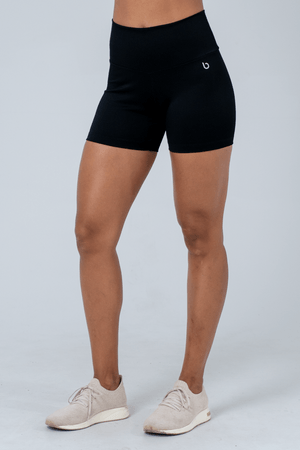 SHORT FITNESS STRIPE PRETO