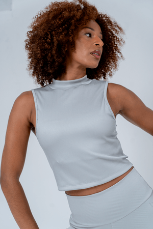 TOP CROPPED STRIPE PRATA