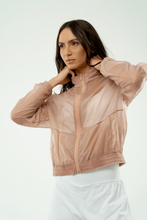 JAQUETA CORTA VENTO CRISTALE ROSE