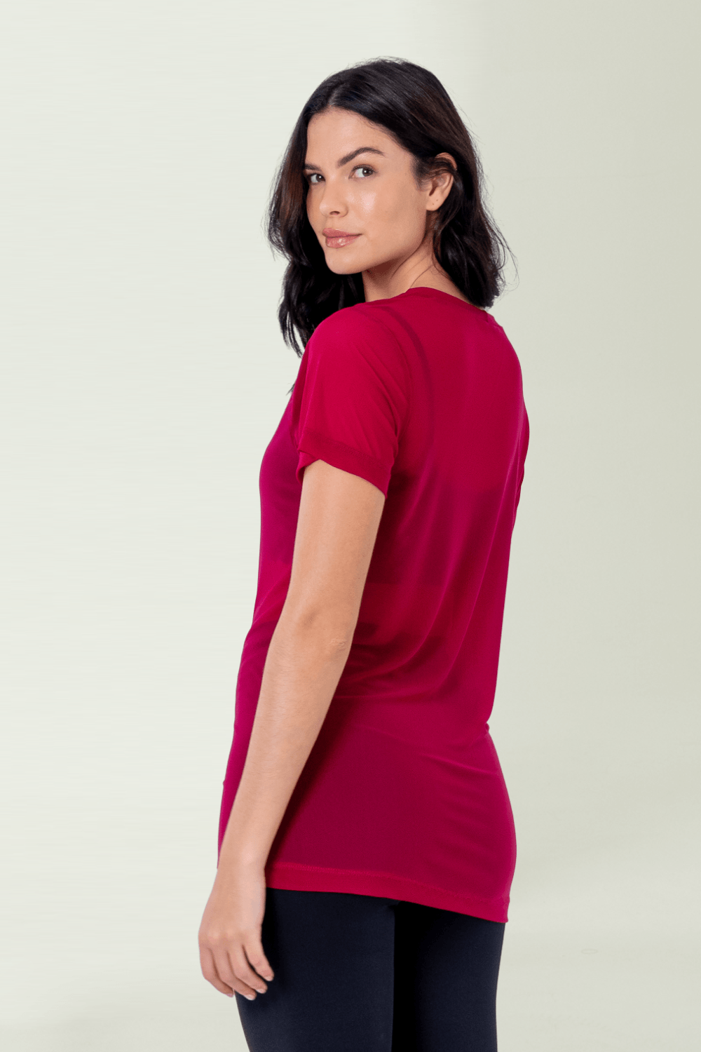 BLUSA TULE BASICA MAGENTA