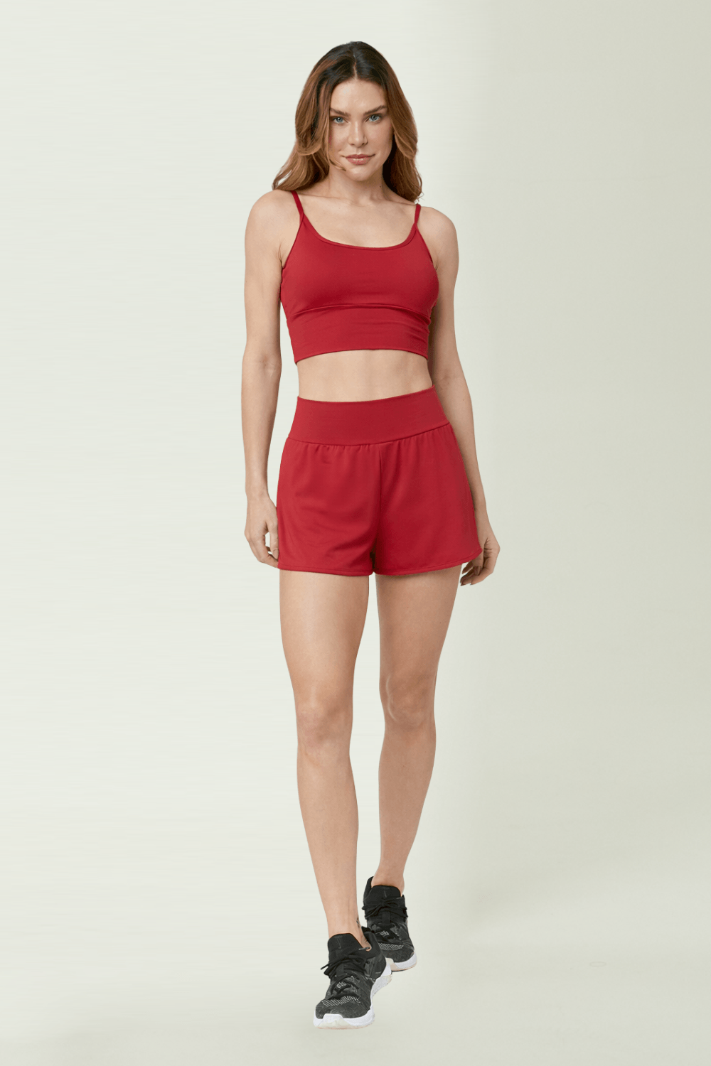 SHORT FITNESS STREET BOLSO VERMELHO